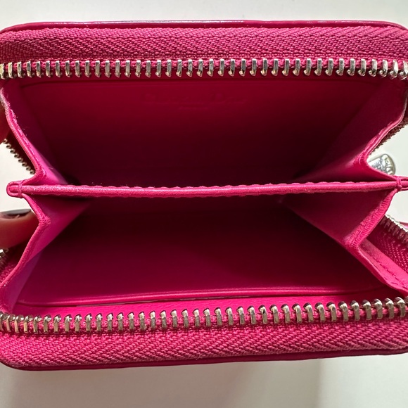 Authentic Dior Lady Dior card case and coin purse in patent leather - Picture 4 of 9